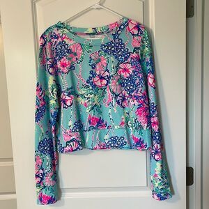 Lilly Pulitzer Cropped Sweatshirt Size L